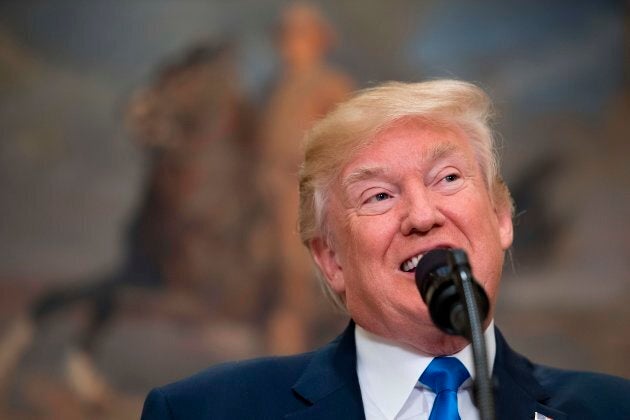 U.S. President Donald Trump makes an announcement on immigration at the White House in Washington, DC, on August 2, 2017.