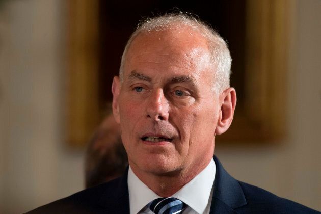 Newly sworn-in White House Chief of Staff John Kelly is shown at the White House in Washington, D.C., on Monday.