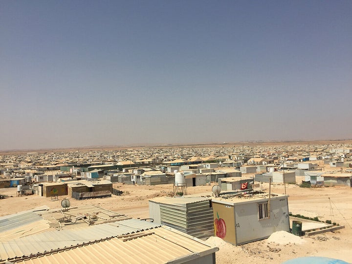 Za'atari refugee camp hosts 80,000 Syrians, more than half of whom are children.