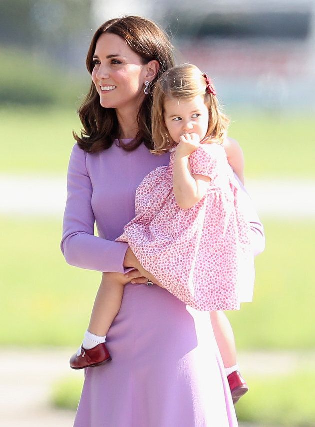 Catherine, Duchess of Cambridge, and Princess Charlotte in Hamburg, Germany. (Photo by Chris Jackson/Getty Images)