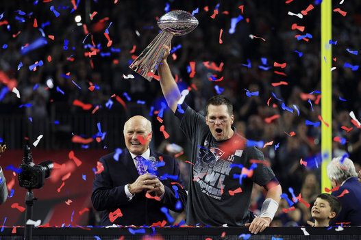 Tom Brady Celebrates His Recordbreaking Victory