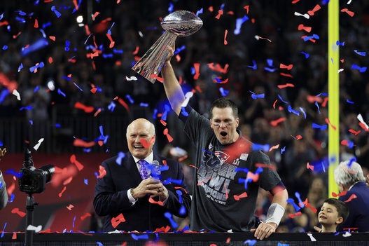 Tom Brady Celebrates His Recordbreaking Victory