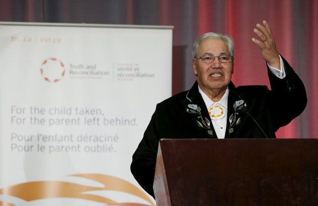 Justice Murray Sinclair speaks during the release of the Truth and Reconciliation Commission's final report in Ottawa, Ont., Dec. 15, 2015.