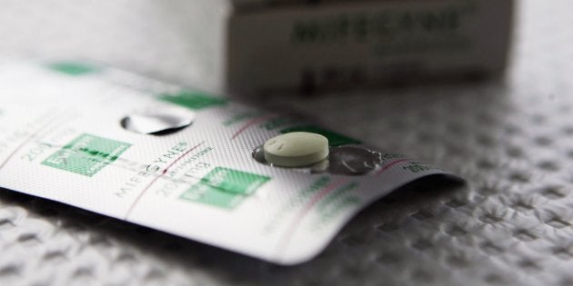The abortion drug Mifepristone, also known as RU486, is pictured in an abortion clinic February 17, 2006 in Auckland, New Zealand.