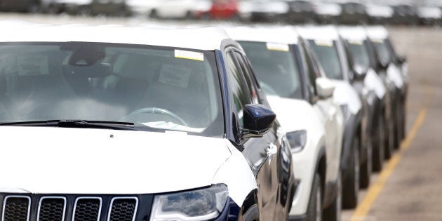 Chrysler cars are lined up in preparation for delivery outside Chrysler's plant in Toluca near Mexico City, Mexico, June 2, 2017.