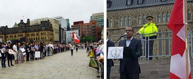 Aug. 13 2016, Ottawa. Afghan-Canadians asking Canada to stand up for the human rights of the Hazaras.