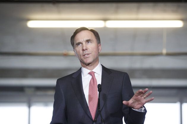 Bill Morneau, Canada's finance minister, speaks during an event at the Vector Institute at the MaRS Discovery District in Toronto, Ont. on Thursday, March 30, 2017.