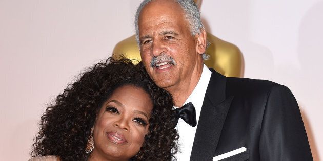 Oprah Winfrey and Stedman Graham arrive at the Academy Awards on Feb. 22, 2015 in Hollywood, Calif. (Photo by Steve Granitz/WireImage)