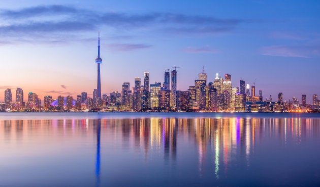 The Toronto skyline.