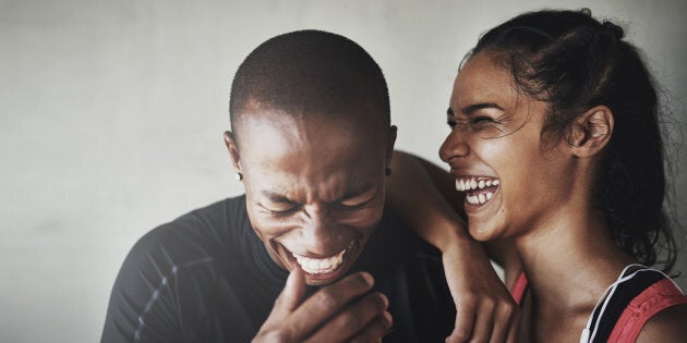 Shot of a sporty young couple out for a workout