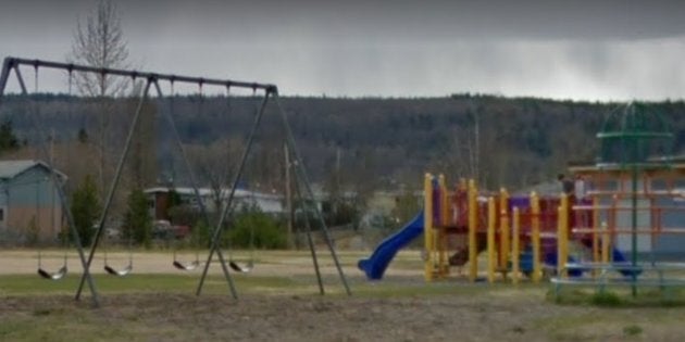 Harwin Elementary School's playgound in Prince George, B.C.