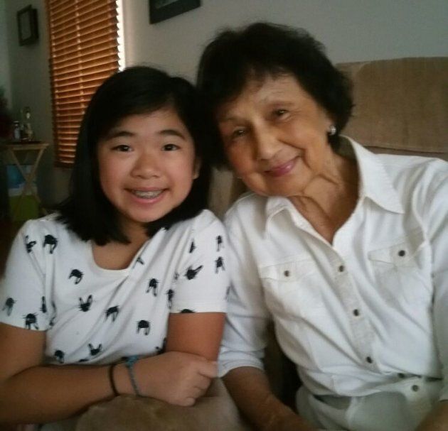 My 13-year-old sister Tara and my paternal grandmother.