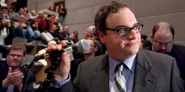 Right-wing political commentator Ezra Levant is shown at the University of Ottawa in Ottawa on March 23, 2010.