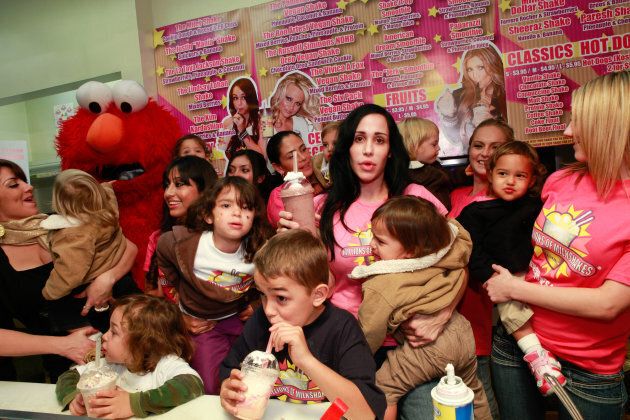 Nadya "Octomom" Suleman and all of her children attend Millions Of Milkshakes on Nov. 10, 2010 in West Hollywood, Calif. (Photo by Tiffany Rose/WireImage)