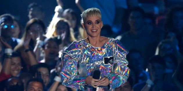 2017 MTV Video Music Awards ? Show ? Inglewood, California, U.S., 27/08/2017 - Show host Katy Perry speaks on stage. REUTERS/Mario Anzuoni