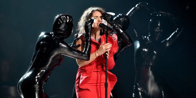 Alessia Cara performs onstage during the 2017 MTV Video Music Awards at The Forum on August 27, 2017 in Inglewood, California. (Photo by John Shearer/Getty Images for MTV)