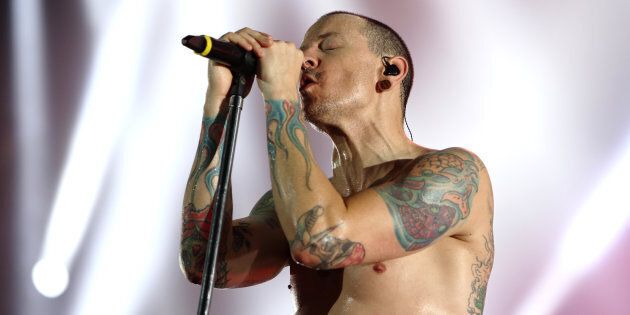 Chester Bennington of Linkin Park performs at The O2 Arena on July 3, 2017 in London, England. (Photo by Burak Cingi/Redferns)