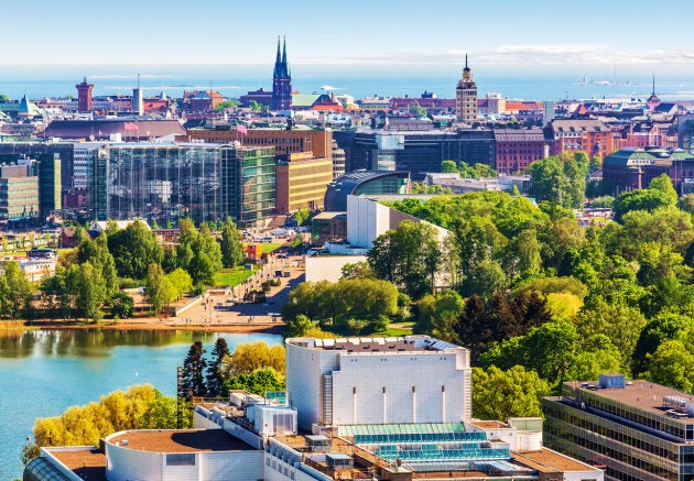 An aerial view of Helsinki, Finland. The country's largest pension fund is diversifying from U.S. stocks because "it seems as if there is no president in the U.S."