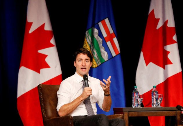 Prime Minister Justin Trudeau speaks at a meeting of the Calgary Chamber of Commerce on Dec. 21, 2016.