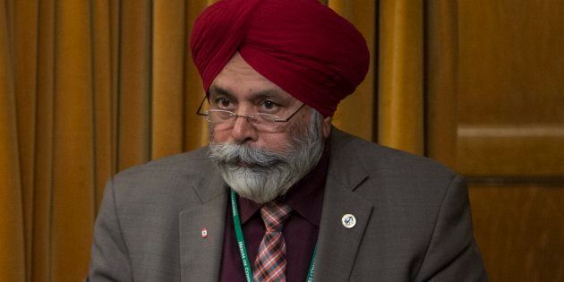 Liberal MP Darshan Singh Kang rises in the House of Commons on April 18, 2016.