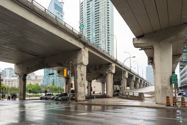 The east part of the Gardiner Expressway was slated for demolition.