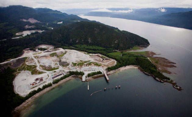 The Kitimat LNG site stands on the Douglas Channel in this aerial photograph taken near Kitimat, B.C.