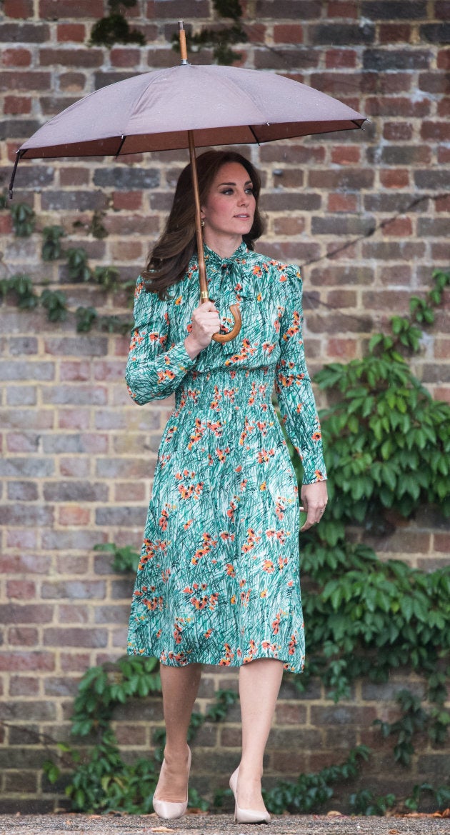 Catherine, Duchess of Cambridge visits The Sunken Garden at Kensington Palace on August 30, 2017 in London, England. (Samir Hussein/Samir Hussein/WireImage)