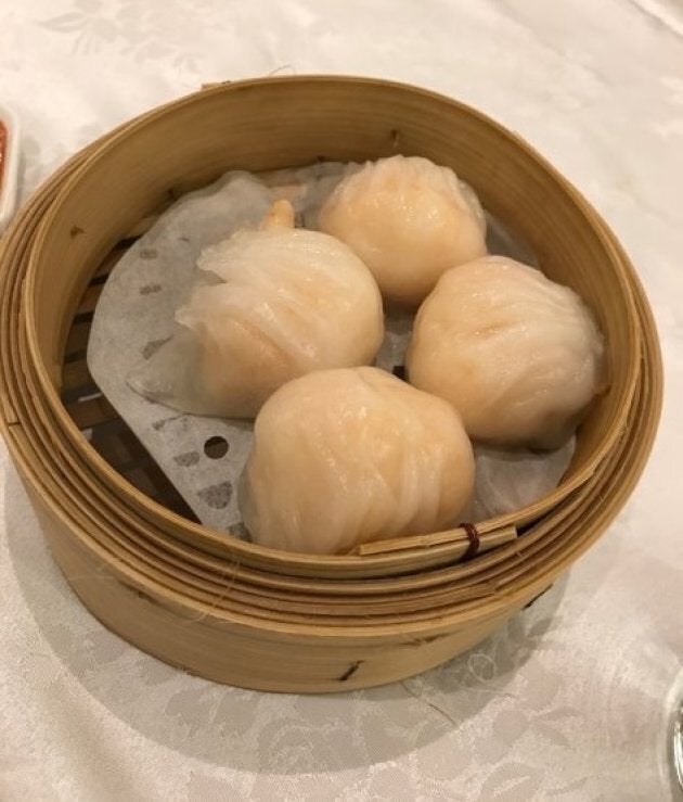 Har gow (Shrimp dumplings).