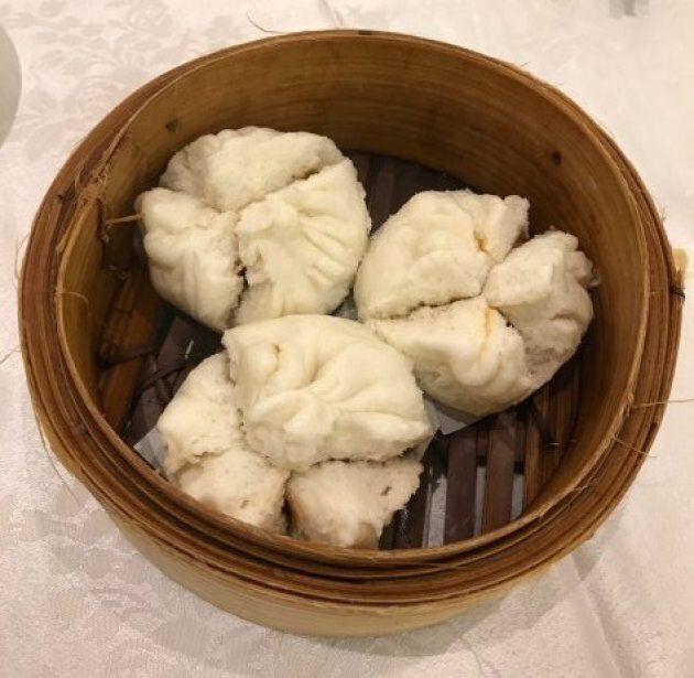 Char siu bao (Steamed bbq pork bun).