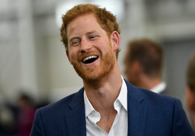 Prince Harry visits Manchester City Football Club to drop in on a Coach Core training session on September 4, 2017 in Manchester, England. (Photo by Arthur Edwards-WPA Pool/Getty Images)