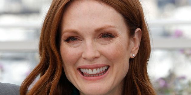 Julianne Moore poses at photocall for