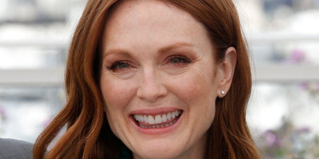 Julianne Moore poses at photocall for