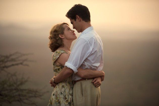 Claire Foy and Andrew Garfield in 'Breathe.'