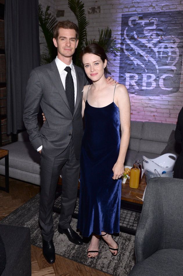 Andrew Garfield and Claire Foy at RBC House during the Toronto Film Festival 2017. (Photo by GP Images/Getty Images for RBC)