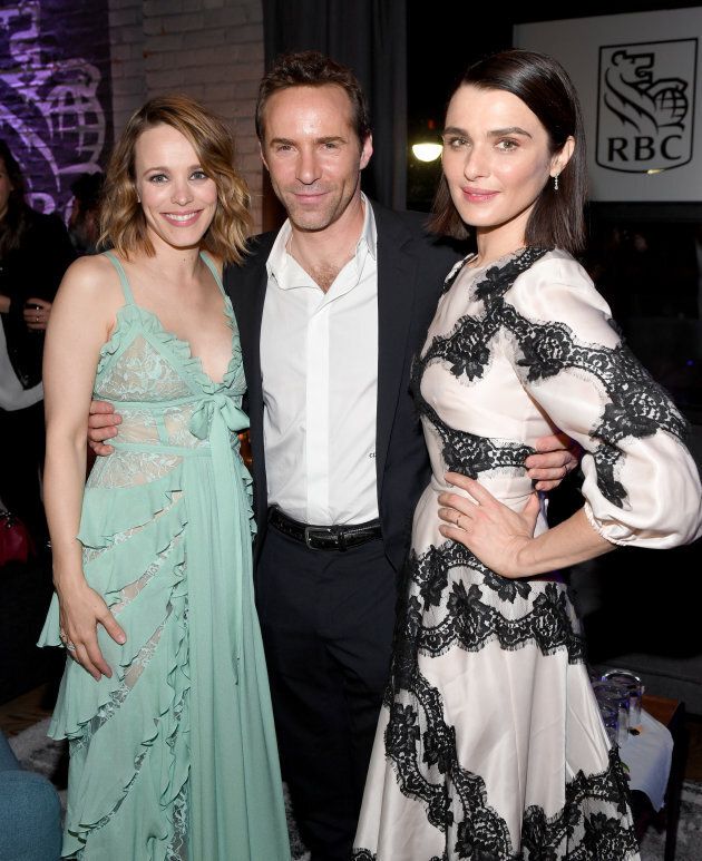 (L-R) Rachel McAdams, Alessandro Nivola, and Rachel Weisz at the 'Disobedience' cocktail party hosted by RBC House.