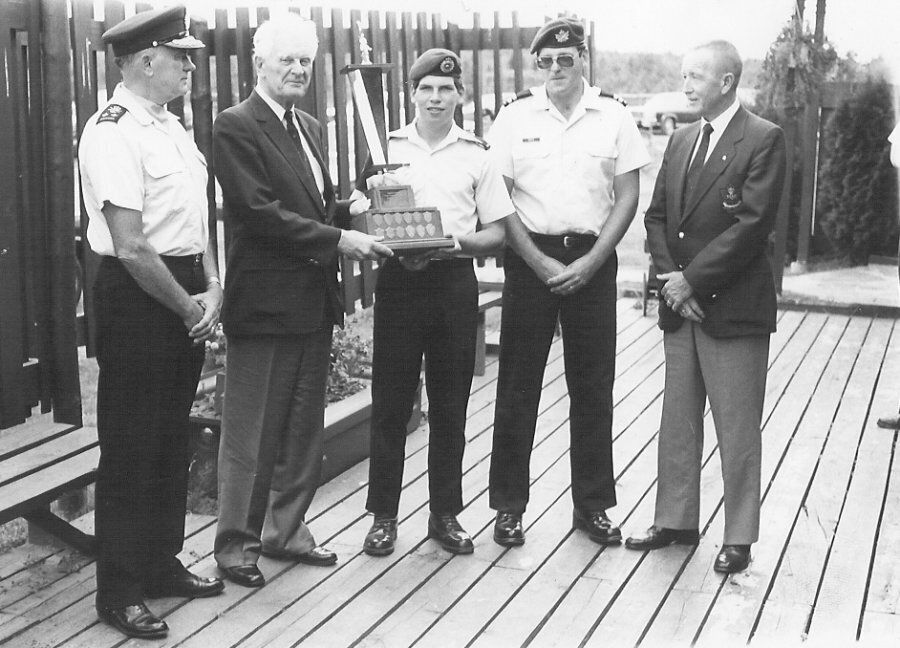 Todd Ross was selected as the top army cadet in New Brunswick in 1987.