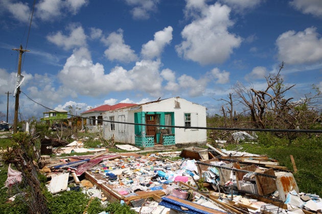 A general view of the Codrington lagoon September 22, 2017 in Codrington, Antigua and Barbuda.