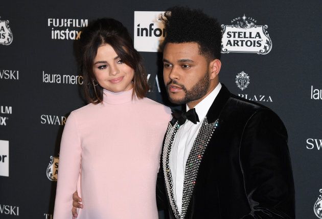 The Weeknd and Selena Gomez attend Harper's BAZAAR Celebration of 'ICONS By Carine Roitfeld' on Sept. 8, 2017 in New York City. (ANGELA WEISS/AFP/Getty Images)