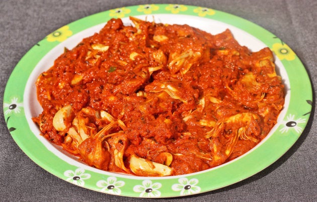 Kathal ki Masaledar Sabzi (spicy jackfruit curry).