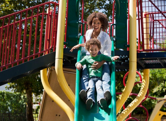 Attention Parents You Need To Stop Going On Slides With Your Kids Huffpost Null