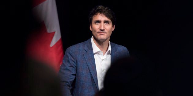 Prime Minister Justin Trudeau speaks at the opening ceremonies of Hack The North, Canada's largest hackathon, in Waterloo, Ont., on Sept. 15, 2017.