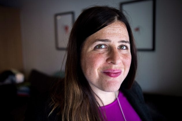 Alana Kayfetz, founder of MomsTO poses at her Toronto home on Friday.