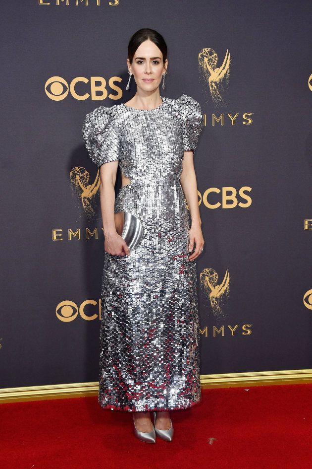 Actor Sarah Paulson attends the 69th Annual Primetime Emmy Awards at Microsoft Theater on September 17, 2017 in Los Angeles, California. (Photo by Frazer Harrison/Getty Images)