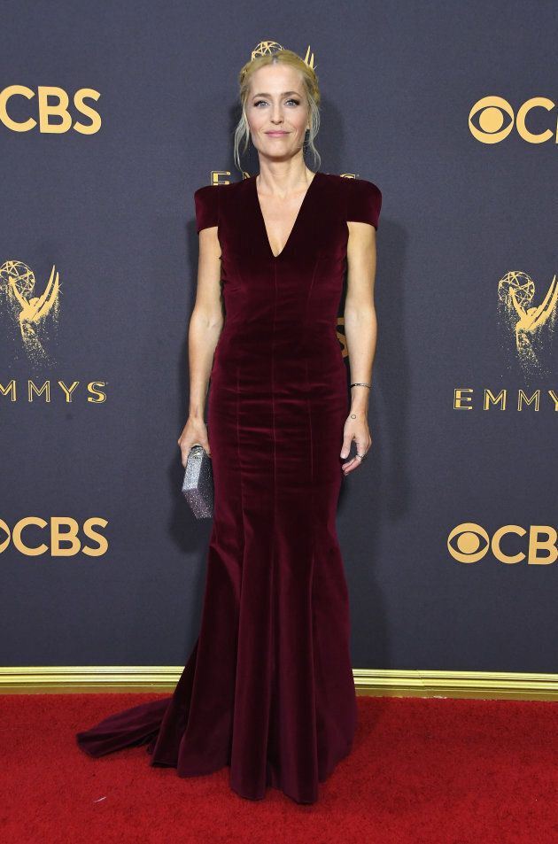 Actor Gillian Anderson attends the 69th Annual Primetime Emmy Awards at Microsoft Theater on September 17, 2017 in Los Angeles, California. (Photo by Steve Granitz/WireImage)