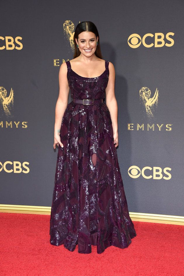 Actor Lea Michele attends the 69th Annual Primetime Emmy Awards at Microsoft Theater on September 17, 2017 in Los Angeles, California. (Photo by Kevin Mazur/WireImage)