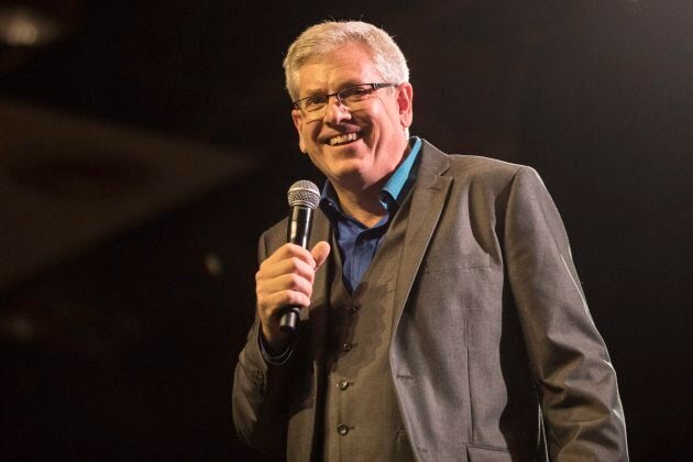 Charlie Angus speaks during the NDP's leadership showcase in Hamilton, Ont. on Sept. 17, 2017.