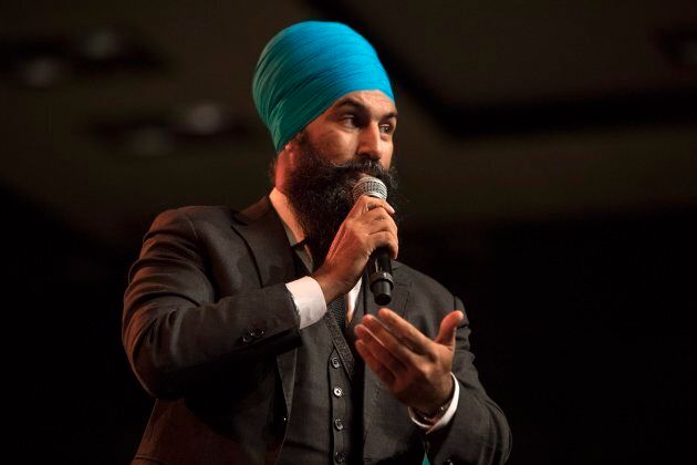 Jagmeet Singh speaks at the NDP's leadership showcase in Hamilton, Ont. on Sept. 17 , 2017.