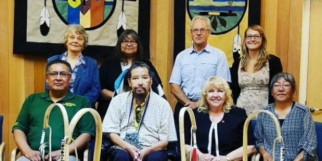 The Sioux Lookout mayor's committee on truth and reconciliation met with Sen. Lynn Beyak in July. The mayor didn't want this photo to give the impression that all is well between the two parties.