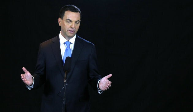 Tim Hudak, CEO of the Ontario Real Estate Association, is seen here during his time as leader of the Ontario Progressive Conservatives. Hudak is urging governments to "hit the brakes" on further changes to housing and mortgage regulations.