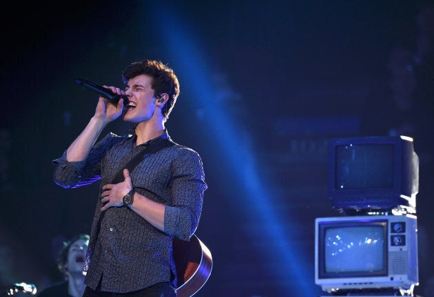 Shawn Mendes performs onstage during the 2017 MTV Video Music Awards at The Forum on Aug. 27, 2017.